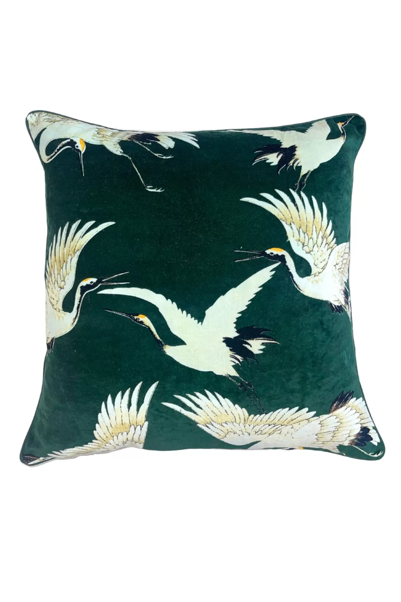 One Hundred Stars Cushions-Stork Forest Square Velvet Cushion